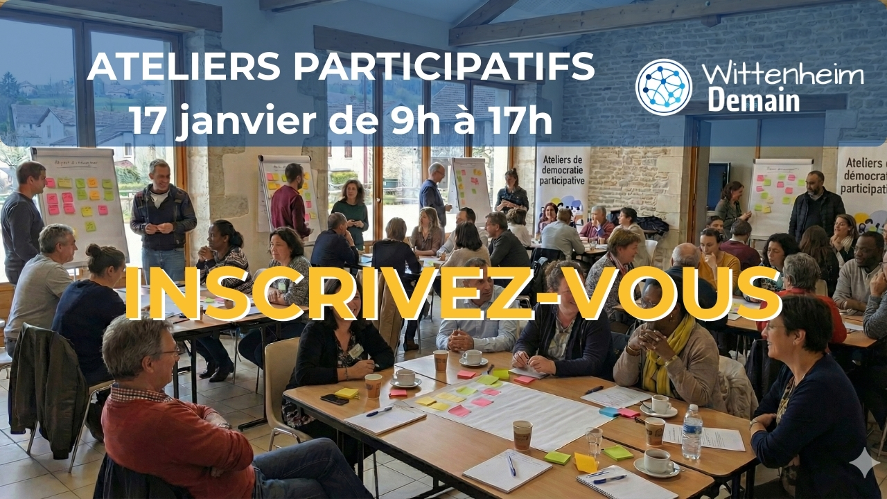 Rejoignez-nous le 17 janvier pour construire le programme des prochaines élections municipales à Wittenheim